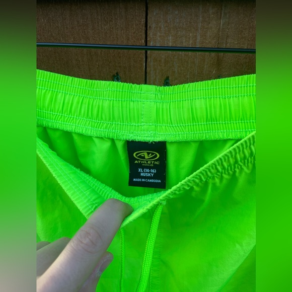 Athletic Works Neon Green Shorts - Picture 2 of 3
